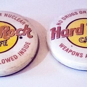 Hard Rock Cafe Buttons Set